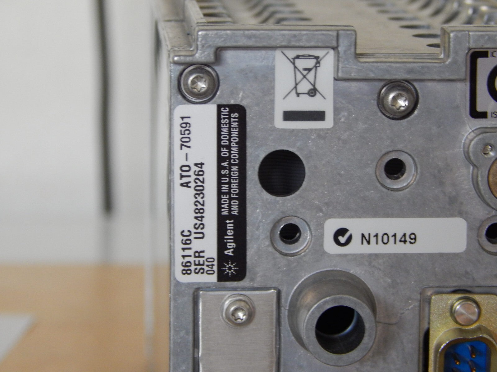 Agilent 86116C 80GHz Electrical/65Ghz Optical Mod. Opt 040, Keysight cal. 4/2025 Agilent 86116C 80GHz Electrical/65Ghz Optical Mod. Opt 040, Keysight cal. 4/2025